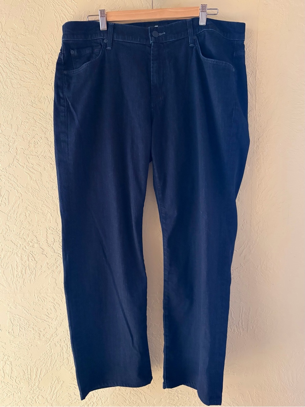 7 For All Mankind Navy Straight-Leg Women's Jeans - Picture 2 of 9